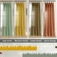 thumbnail image 4 of Cortinas SHINELAND de lino sintético transparente de color verde esmeralda, 213 cm, 2 paneles, 4 of 9