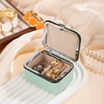 thumbnail image 7 of Zoxiy Mini Jewelry Travel Case,Portable Travel Jewelry Box for Earrings Rings Necklaces Daily Storage,PU Leather Small Zipper Jewellery Organizer Case,Birthday Valentine Gifts,Home & Travel Supplies, 7 of 7