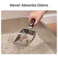 thumbnail image 4 of Stainless Steel Cat Litter Box with Steps & Metal Scooper, X-Large, 2 Pack, 23” x 16.5” x 6”, 4 of 7