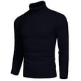 thumbnail image 6 of COOFANDY Men's Slim Fit Turtleneck Sweater - Solid Casual Knitted Twisted Pullover, 6 of 8