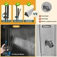 thumbnail image 3 of Shower Heads with Handheld Combo 10 Inch High Prure Rain Shower Head Height Adjustable Dual 2 in 1 Shower Head System with Stainl Steel Hose Matte Black, 3 of 4