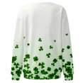 thumbnail image 5 of Pompotops Blouse Décontractée à Manches Longues Imprimée Mode pour la Saint-Patrick Col Rond Pull-Over en Solde, 5 of 5