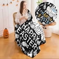 thumbnail image 5 of ERK 1Pcs Easter DIY Colored Blanket An Art And Craft Colored Blanket Featuring Patterns Of Rabbits/eggs/sheep Washable Blanket Suitable For Easter And Family Activities., 5 of 5