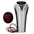 thumbnail image 1 of 5 Speed Shift Knob W/led Red Backlight Leather Shifter Lever Handle Stick For E46 E90 E91 E92 X1 X3 X5, 1 of 5