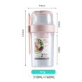thumbnail image 3 of Portable Food Storage Container Double Layer Design Food Grade Material for Salad Lunch Snacks Picnic Trip, 3 of 3