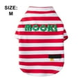 thumbnail image 2 of Camisa de algodón para perros Camiseta de rayas de rugby para perros pequeños y grandes Camisa de perro transpirable suave Ropa para mascotas MFZFUKR M, 2 of 7