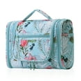 thumbnail image 7 of Large Hanging Toiletry Bag Travel Cosmetic Makeup Organizer Water-Resistant Shower Bathroom Bag for Women and Men, Sky Blue Flower, 7 of 7