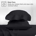 thumbnail image 6 of Bare Home Black Microfiber Pillowcase Set, Hypoallergenic, King Set of 2, 6 of 6