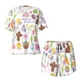 thumbnail image 4 of Lsque Happy Easter1 Women's Short-Sleeved Pajama Set - 2 Piece Soft and Lightweight Sleepwear Set-, 4 of 9