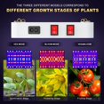 thumbnail image 2 of Luces LED de cultivo para semillas de verduras, floración, UV-IR, espectro completo para plantas hidropónicas de interior, 2 of 6