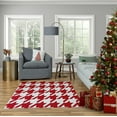 thumbnail image 3 of Simply Daisy 16" x 16" Oh Christmas Tree Geometric Print Pillow, Red, 3 of 3