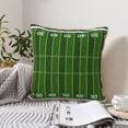 thumbnail image 4 of KLL American Football Field Decorative Throw Pillow Covers Velvet Soft for Couch Sofa Bedroom Living Room Outdoor (No pillow core)- 18"x18", 4 of 5