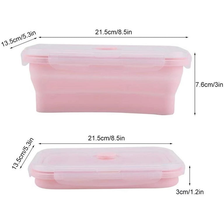 Extra-large Collapsible Silicone Food Storage Containers Lunch Box