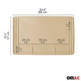 thumbnail image 4 of OMAC Beige Waterproof Under Sink Cabinet Protection Mat with Raised Edge, 4 of 6