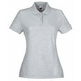 thumbnail image 1 of Fruit Of The Loom Womens Lady Fit Short-Sleeved Polo Shirt, 1 of 2
