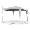 thumbnail image 3 of Outsunny Party Tent, Portable Gazebo Canopy Event Shelter White, 3 of 10