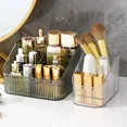 thumbnail image 2 of Caja de almacenamiento de plástico para maquillaje, baño, organizador de cosméticos, escritorio, estuche de almacenamiento de joyas, organizador de artículos diversos, contenedor de mesa, 2 of 5