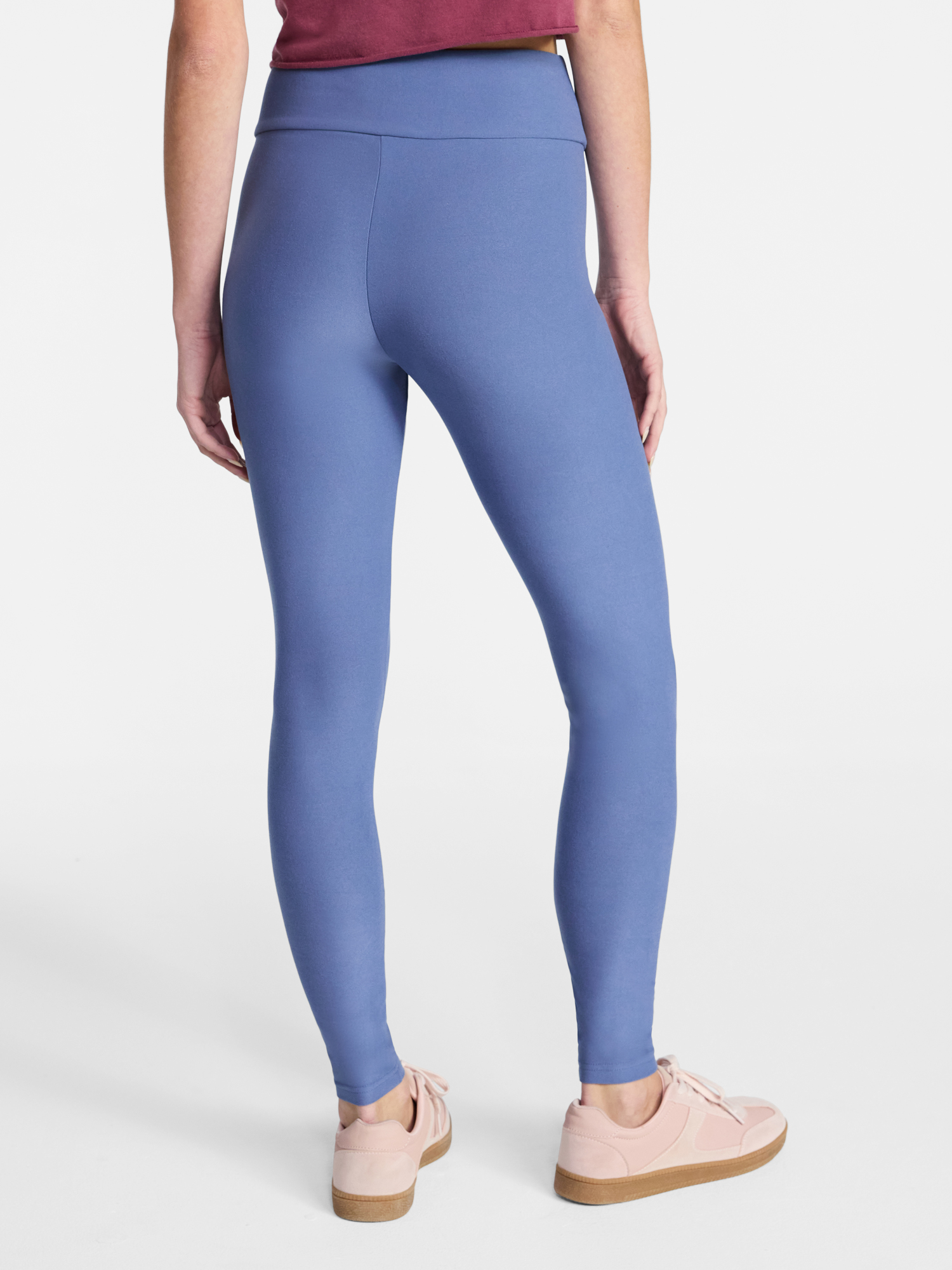 No Boundaries Faux Sueded Ankle Leggings, 27.5”Inseam, 1 or 2-Pack, Women's & Women's Plus Sizes XXS-4X