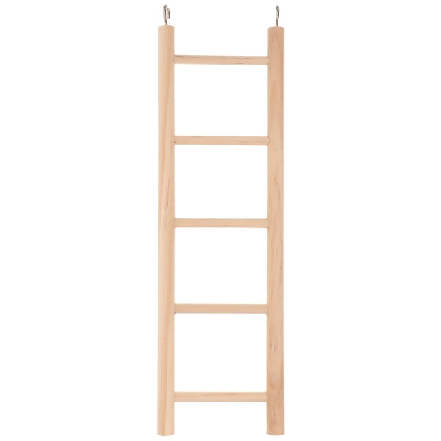 Escalera para jaula de loros, escalera para pájaros de madera, escalera para morder pájaros, juguete para moler pájaros, escalera para escalar