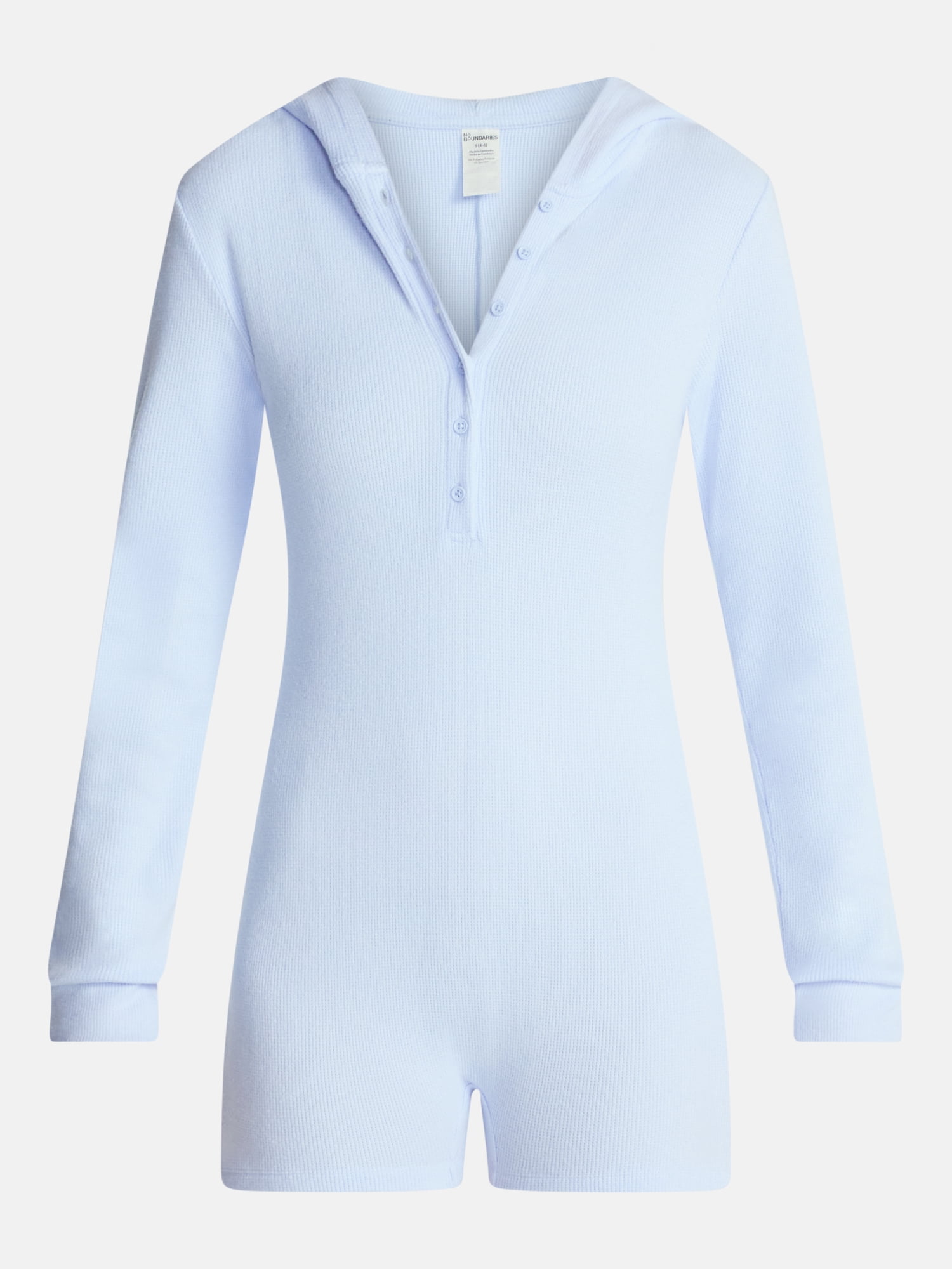 No Boundaries Waffle Knit Romper, Women’s XS-2X