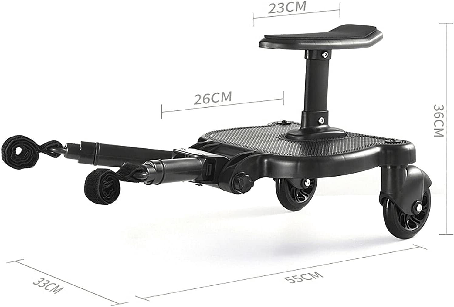 Miumaeov Trolley Assist Pedal Pram Pedal Adapter Glider Board Baby Carriage Trolley