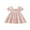 Pink, variant on BemeyourBBs Toddler Baby Girl Summer Smocked Dress Little Girls Princess Birthday Baptism Wedding Party Dress Solid Color Short Puff Sleeve Square Neck A-line Dresses
