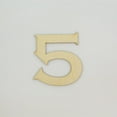 thumbnail image 1 of 1 Pc, 8 Inch X 1/8 Inch Wood Numbers 5 In The Copperplate Gothic Bold Font Great For Craft Project & Different Decor, 1 of 3