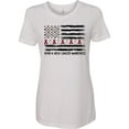 thumbnail image 3 of Inktastic Head and Neck Cancer Awareness Flag and Ribbon Women's T-Shirt, 3 of 5