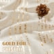 thumbnail image 4 of Cortinas Jinchan Mezcla de Lino Boho con Estampado en Papel Dorado 214x213 cm, 4 of 8