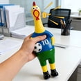 thumbnail image 4 of Football Squeaky Chicken Squishy Fidget Toys for Adults Red and Blue Tactile Sensory Gadget Office Desk Accessory Auditory Feedback Ornament 1 Pack, 4 of 9