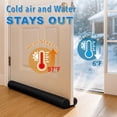 thumbnail image 2 of MAXTID Large Door Draft Stopper for Bottom of Doors 36” Under Sweep Noise Blocker Black Gap Stoppers Adjustable Seal Guard Draft, Window Breeze Stoppers, Home Essentials Gadgets, 2 of 3