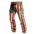 thumbnail image 3 of CONZONE American 250Th Anniversary Mens Cargo Pants Patriotic Usa Flag Graphic Wide Leg Cargo Pants for Men Lightweight Relaxed Fit 4Th Of July Trousers With Pockets, 3 of 4
