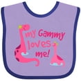 thumbnail image 3 of Inktastic My Gammy Loves Me Girls Gift Girls Baby Bib, 3 of 4