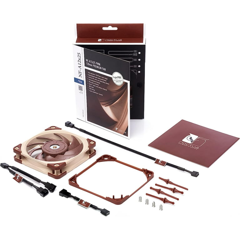 Noctua NF-A12x25 PWM, Premium Quiet Fan, 4-Pin (120mm, Brown Noctua NF-A12x25 PWM, Premium Quiet Fan, 4-Pin (120mm, Brown