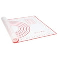 thumbnail image 4 of Loewten Dough Rolling Mat,Food Silicone Pad Kneading Pad Prevents Slipping Baking Pad Rolling Pad Panel Cutting Board Large Red,Measurement Fondant Mat, 4 of 8
