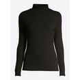 thumbnail image 6 of Free Assembly Women's Fine Ribbed Turtleneck with Long Sleeves, Lightweight, Sizes XS-XXXL, 6 of 8
