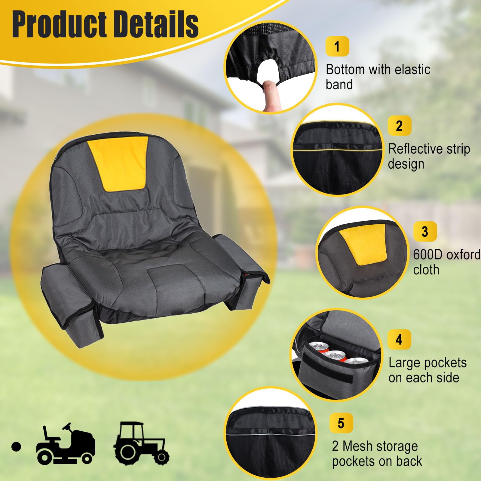 Lawn tractor seat covers hotsell