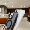 thumbnail image 5 of Compatible for iPhone 16 Pro Max Case with Invisible Ring Stand, Magnetic Compatible with Mag-Safe, Great Grip Feeling, Drop-Proof Rugged Protective Phone Cover, Translucent Skin-Feel Case, Gray, 5 of 13