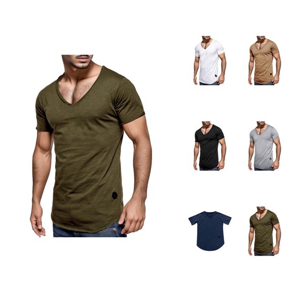 Plus Size T Shirts for Man Summer Casual Short Sleeve V Neck Tshirts Lightweight Breathable Athletic Workout Tees
