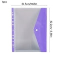 thumbnail image 3 of Tuvgenk Purple Plastic Storage Bags 6-Piece Set Durable 11-Hole Storage Bags Multifunction Practical for Home Use, 3 of 7