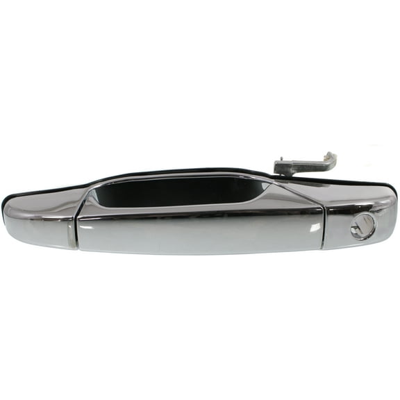 Exterior Door Handle Compatible with 2007-2013 Chevrolet Silverado 1500 Front, Driver Side Chrome
