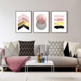 thumbnail image 4 of Set of 4 Geometric Black and White Decorative Throw Pillow Covers Cotton Linen Square Cushion Covers Outdoor Couch Sofa Home Pillow Cases 18x18 Inch, 4 of 6
