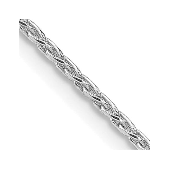 925 Sterling Silver Spiga Wheat Chain Necklace Rhodium-plated 1.5 mm Diamond-Cut 16 inch