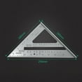 thumbnail image 5 of Seetaras Triangle Rule 90 Degree Thickening Angle Rule Aluminum Alloy Carpenter Measurement Square Ruler, 5 of 9
