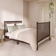 Dream On Me Synergy 5 in 1 Convertible Crib in Walnut Brown, Greenguard Gold Certified