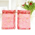 thumbnail image 2 of Monyance Mini Candy Bags Mesh Favor Bags Organza Drawstring Snowflake Mini Candy Jewelry Bags (50pcs)(7.09X5.12X0.04Inches), 2 of 10