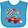 thumbnail image 3 of Inktastic Happy 2nd Birthday Red Racing Car Boys or Girls Baby Bib, 3 of 4