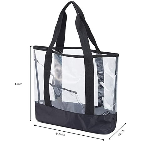 Clear Totes Bag Women - Large Work Transparent Shoulder Handbag with ...