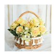 thumbnail image 3 of Cesta de almacenamiento tejida y cestas de flores de boda con cinta de mimbre, decoración de jardín de ratán como se muestra, como se muestra, 3 of 5
