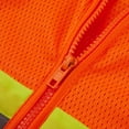 thumbnail image 4 of 3C Products ANSI/ISEA 107-2020 Class 3 Safety Orange Ulta Cool Mesh Safety Vest w/ 3M Reflective Tapes and multiple Pockets SV5400-XL, 4 of 5